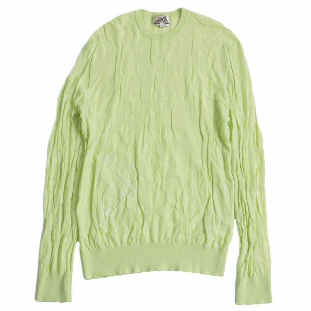 Hermes - 極美品□23SS HERMES/エルメス 総柄 ウール100% 薄手 ロング