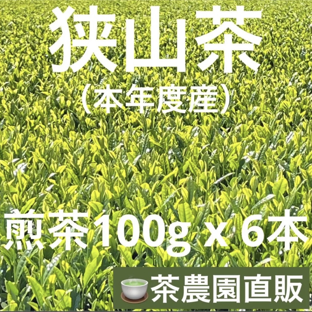 狭山茶 - 【狭山茶】茶畑直販☆煎茶6本(令5年産)☆一番茶100%深蒸し茶