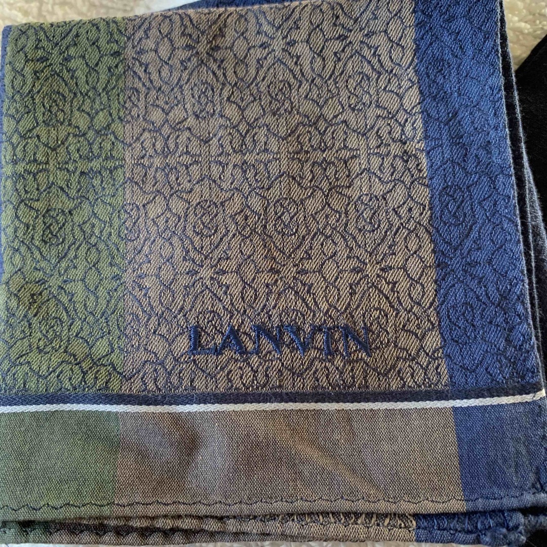 LANVIN COLLECTION(ランバンコレクション)のランバン　ハンカチ　メンズ メンズのファッション小物(ハンカチ/ポケットチーフ)の商品写真