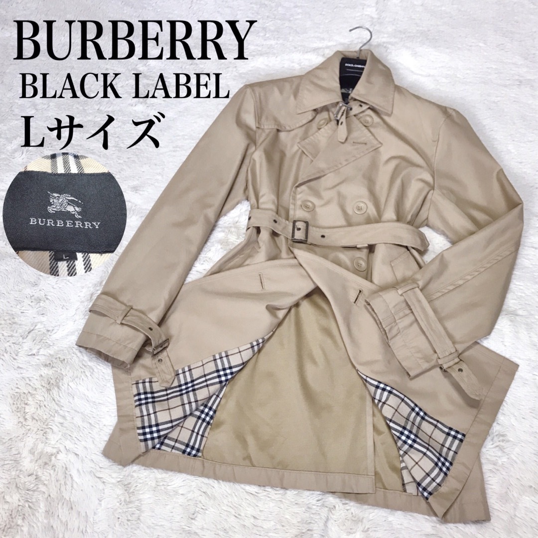 バーバリーブラックレーベル◇ショートコートBURBERRYLONDON黒