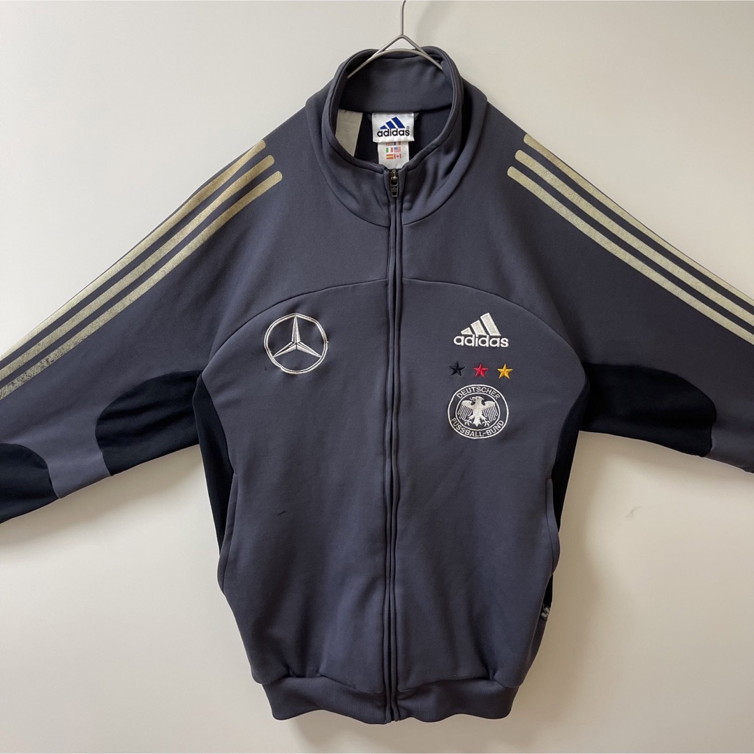 90s】サッカードイツ代表 アディダス刺繍トラックジャケット古着ジャージ ベンツ