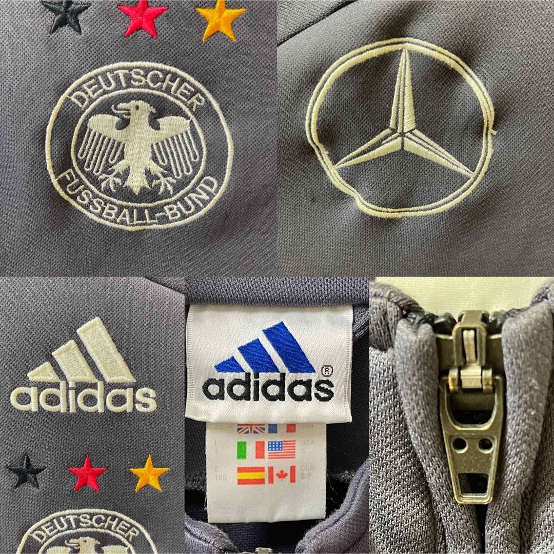 90s】サッカードイツ代表 アディダス刺繍トラックジャケット古着ジャージ ベンツ
