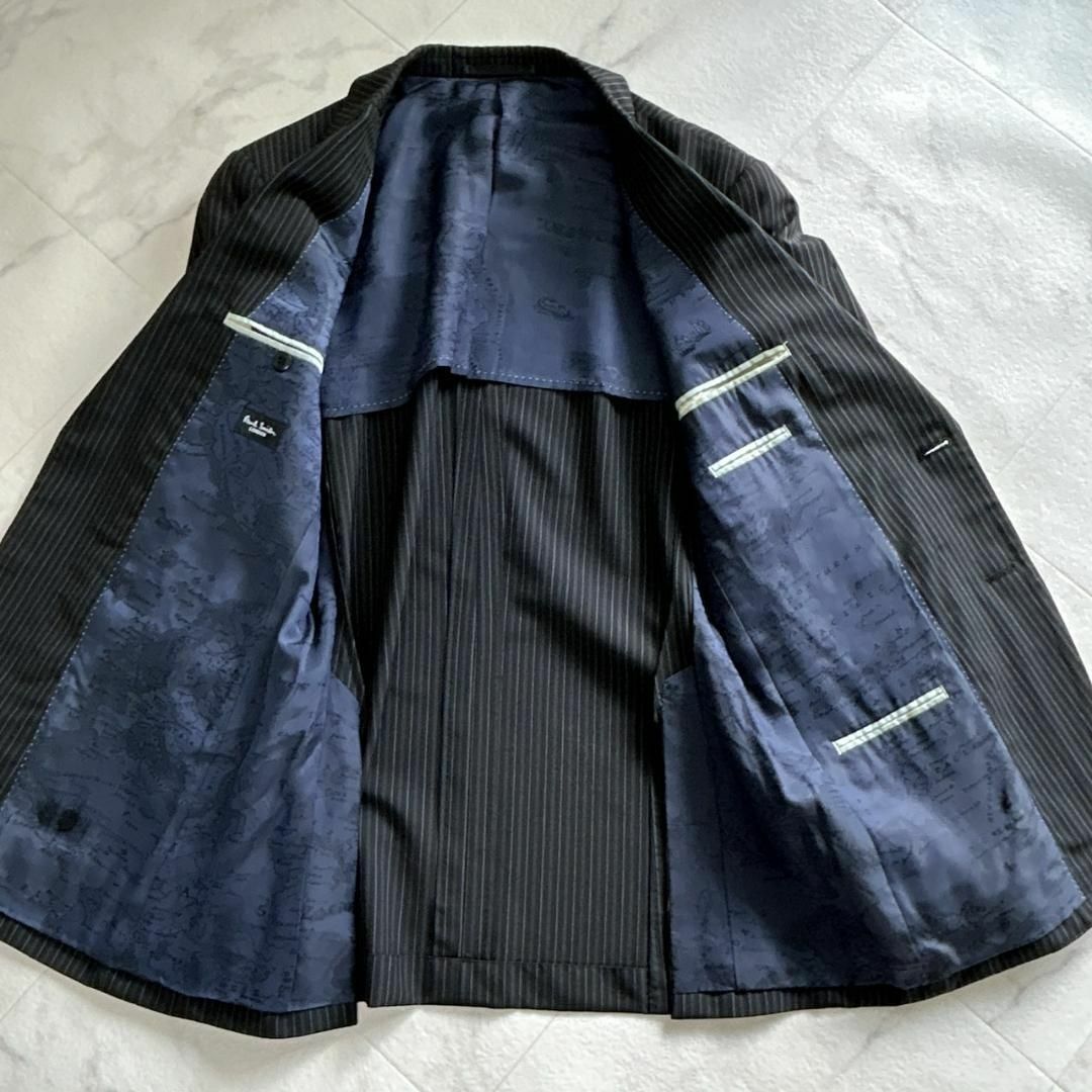 Paul Smith - Paul Smith スーツ セットアップ ストライプ 裏地地図柄