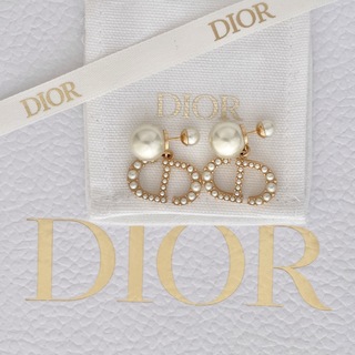 Dior CD ディオール　パール　ピアス　イヤリング　トライバル　極美品