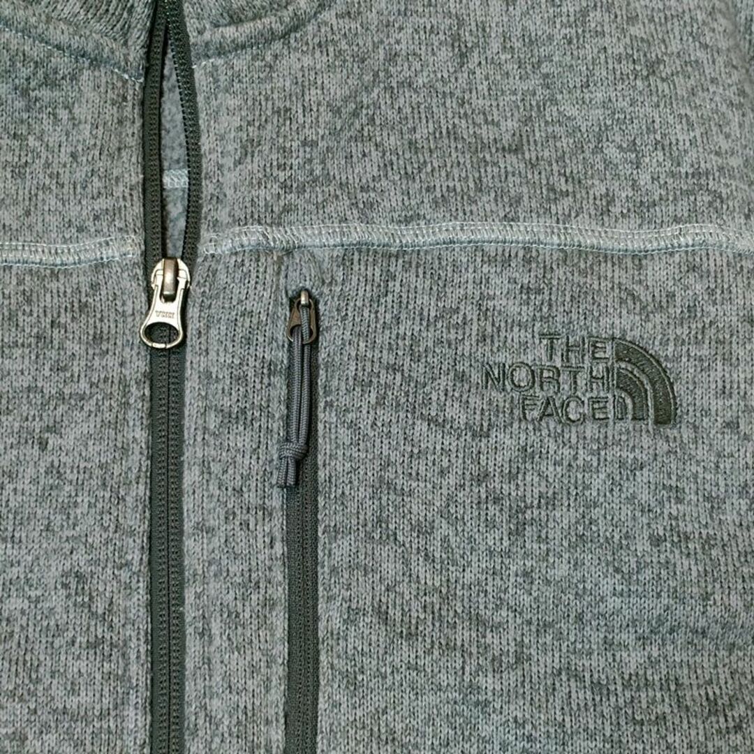 THE NORTH FACE - 【G75】USA規格ノースフェイス 刺繍ロゴ フルジップ