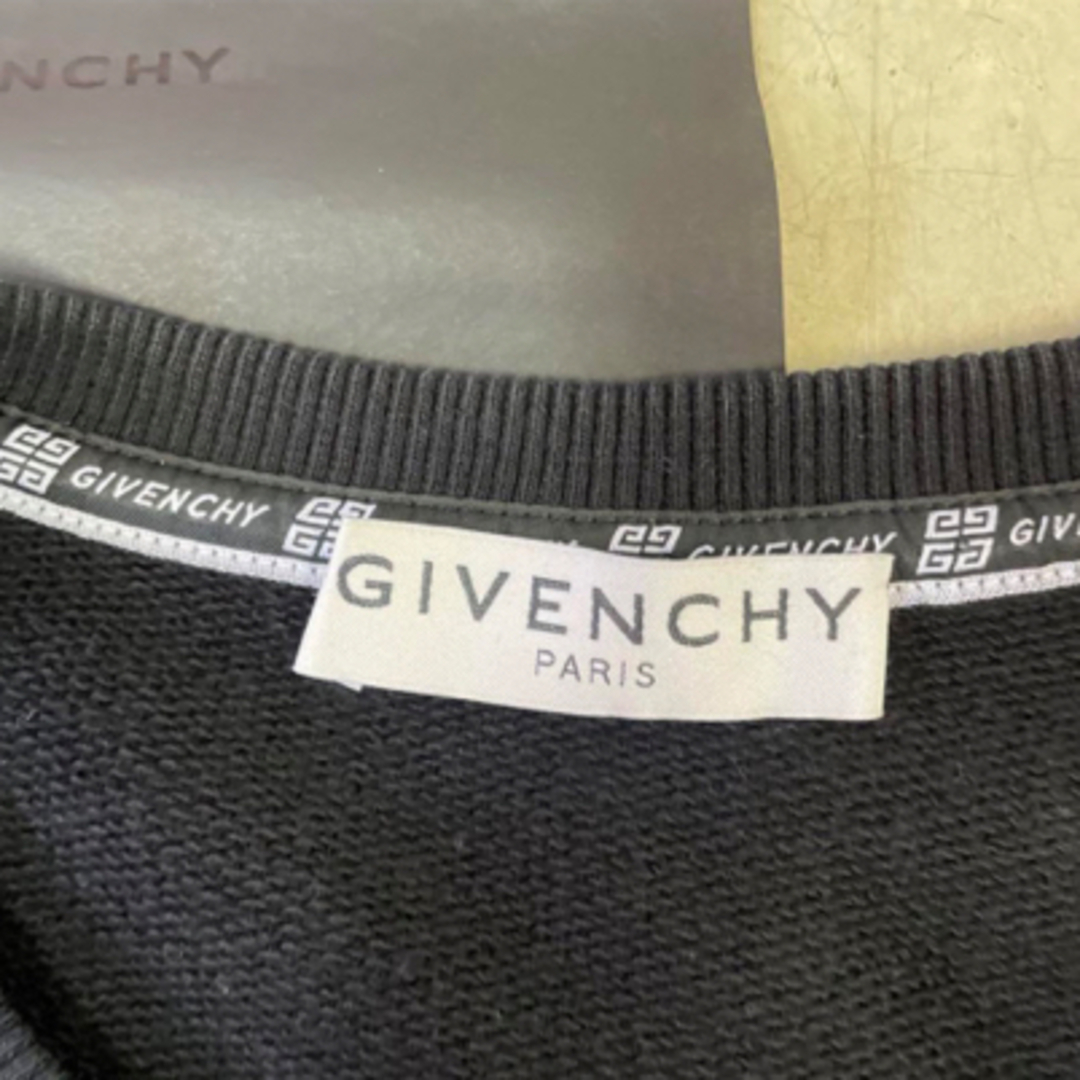 GIVENCHY ロゴ　トレーナーXS紙袋付き