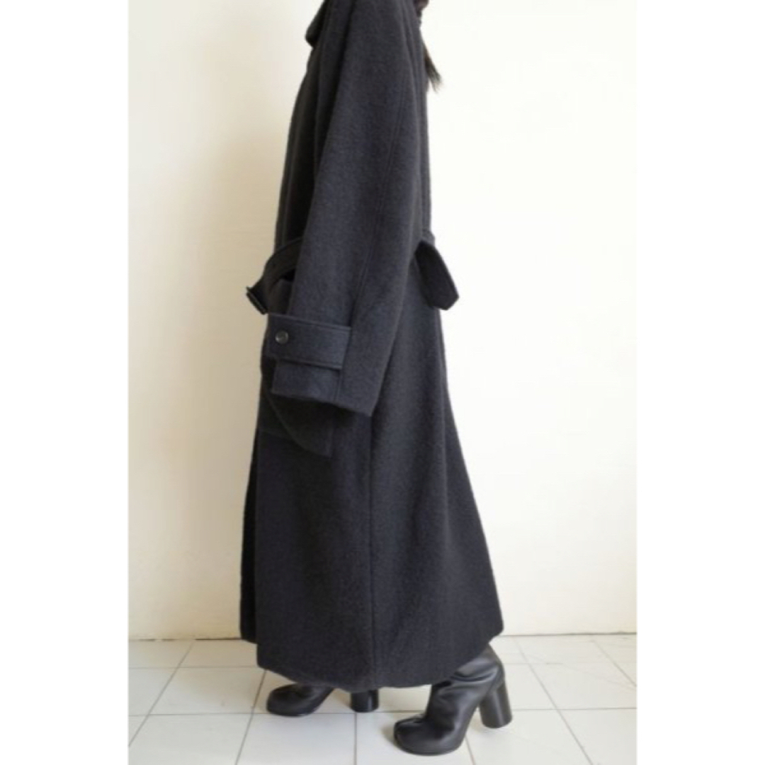 stein 21aw OVERSIZED BLANKET COAT 黒　S 3