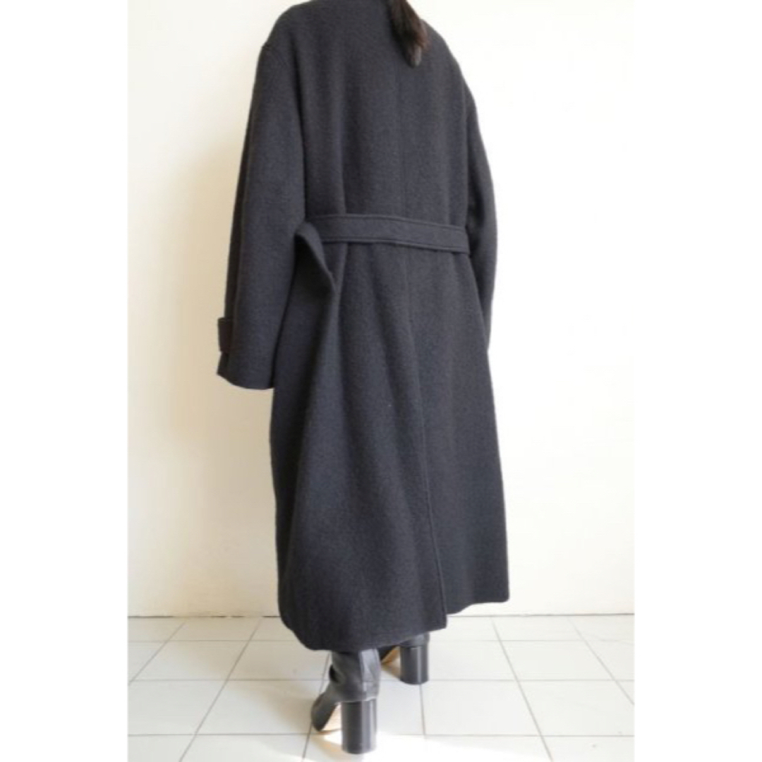 stein 21aw OVERSIZED BLANKET COAT 黒　S 4