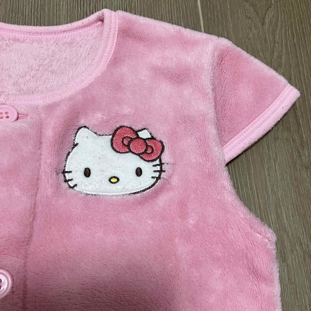 サンリオ　キティ　部屋着　スリーパー キッズ/ベビー/マタニティのキッズ服女の子用(90cm~)(パジャマ)の商品写真