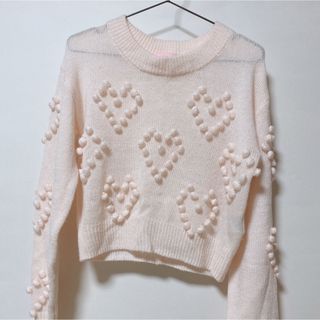 ハート刺繍ニット♡コキュ bobon21ハニーシナモン メリージェニー バブルス