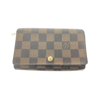 ルイヴィトン(LOUIS VUITTON)の▼▼LOUIS VUITTON ルイヴィトン レディース 二つ折り財布 L字ファスナー ダミエ ポルトモネ・ビエ トレゾール N61730 ブラウン(財布)