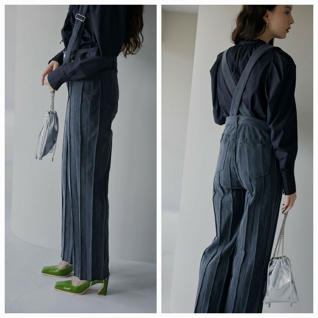 PLEATS DENIM SUSPENDER PANTSデニム/ジーンズ