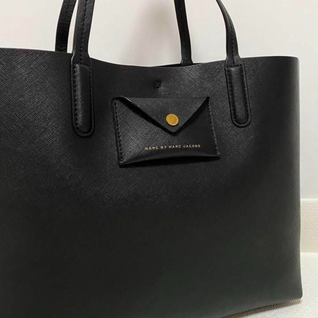 【定価4.2万】MARC BY MARC JACOBS レザー トートバッグ 黒