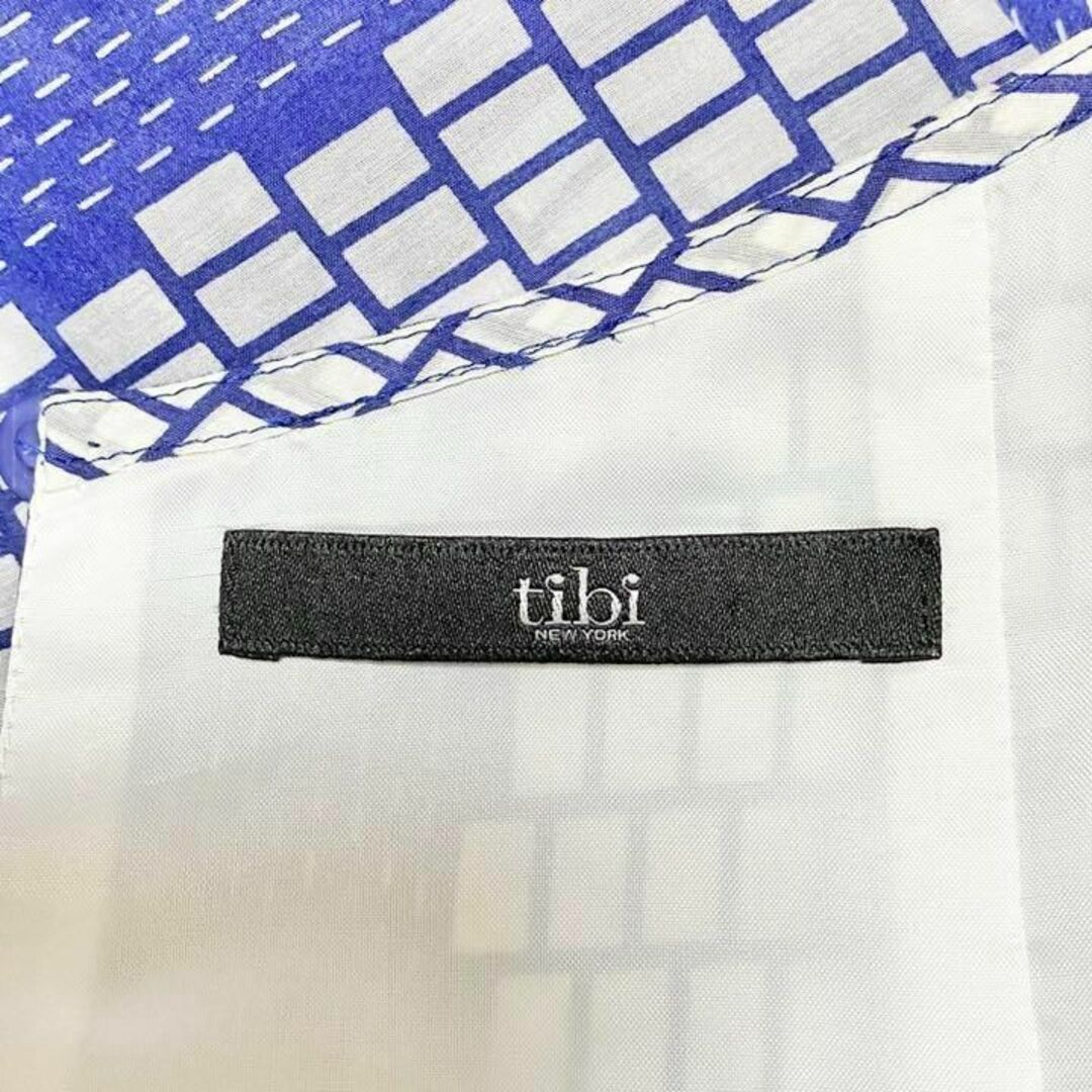 tibi NEW YORK ティビ ニューヨーク ノースリーブデザインワンピース