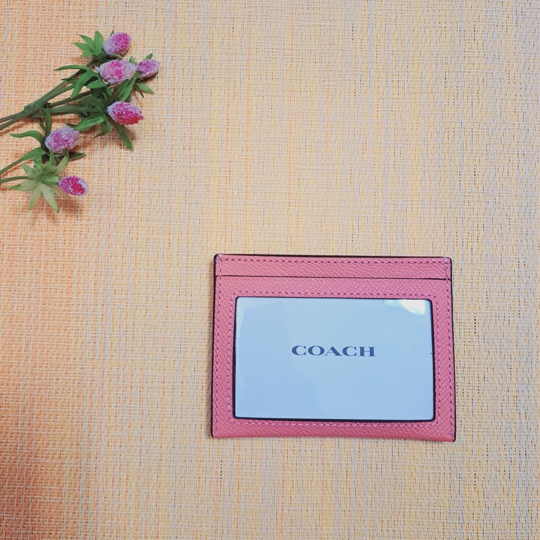 COACH カードケース パスケース 新品 未使用 ピンク CH145