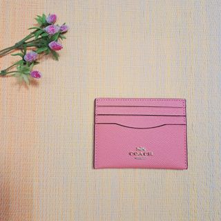 コーチ(COACH)のCOACH コーチ カードケース 新品 未使用 ピンク CH145 レディース(名刺入れ/定期入れ)