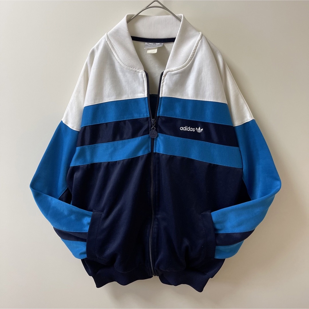 アディダス 90sビンテージ  XLサイズ adidas 青 白 レトロ