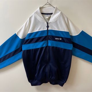 アディダス 90sビンテージ  XLサイズ adidas 青 白 レトロ