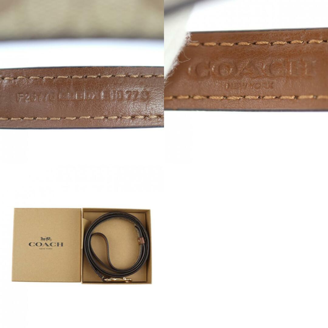 COACH(コーチ)のCOACH コーチ シグネチャー ペットリーシュ その他雑貨 F26176 PVC   ベージュ ブラウン ゴールド金具 ドッグリード 手綱 【本物保証】 その他のペット用品(犬)の商品写真