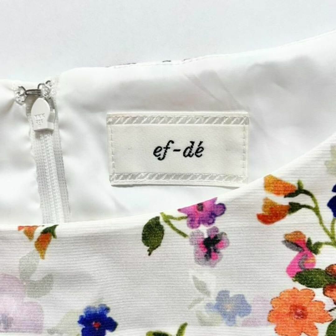 ef-de - ef-de エフデ 花柄フレンチスリーブワンピースの通販 by ⌘Ten