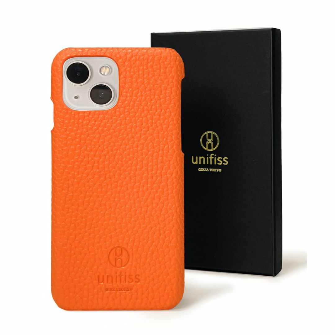 【色:オレンジ】【銀座発】unifiss iPhone 13 ケース 対応 薄型