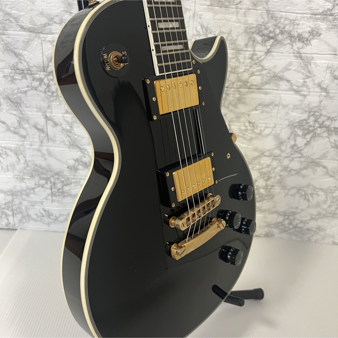 美品 BUSKER´S レスポールカスタム エレキギター クリップチューナー付-