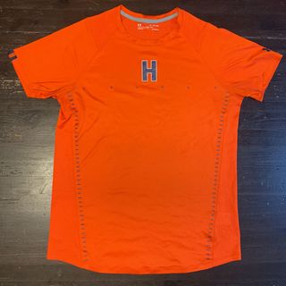 アンダーアーマー(UNDER ARMOUR)のUA法政大学“ORANGE“ベンチレーショントレーニングシャツ オレンジXL(アメリカンフットボール)