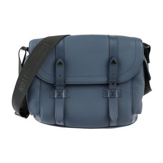 ルイヴィトン(LOUIS VUITTON)のLOUIS VUITTON ルイ ヴィトン  クリストファー メッセンジャー ショルダーバッグ M58475 トリヨンレザー   ブルーマリーヌ ブラック金具  ビトン 【本物保証】(ショルダーバッグ)