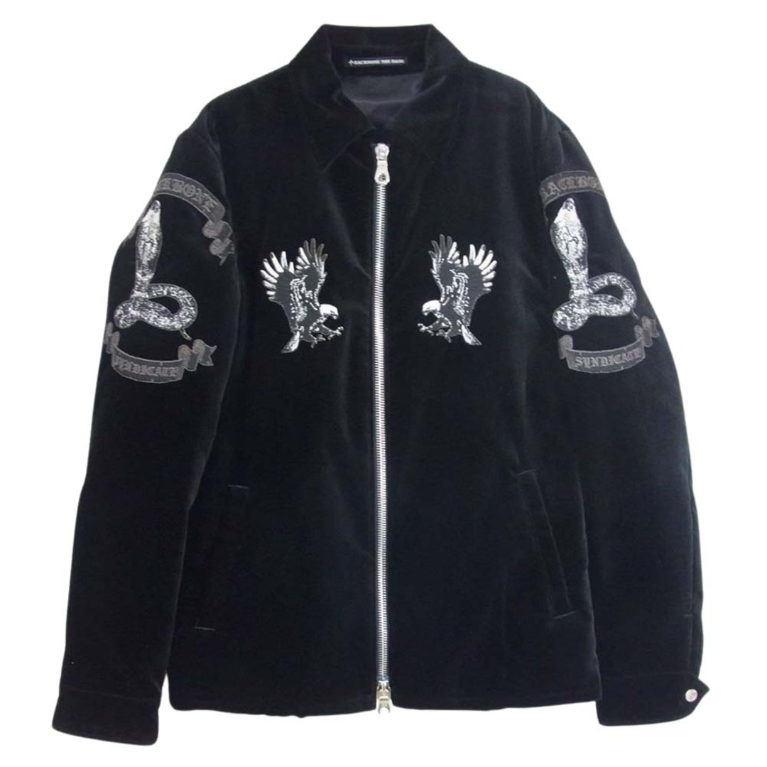 BACKBONE バックボーン 11AW BB11FW-B43  VELVET SOUVENIR JACKET 別珍 ベルベット スーベニア ジャケット ブラック系 L【美品】