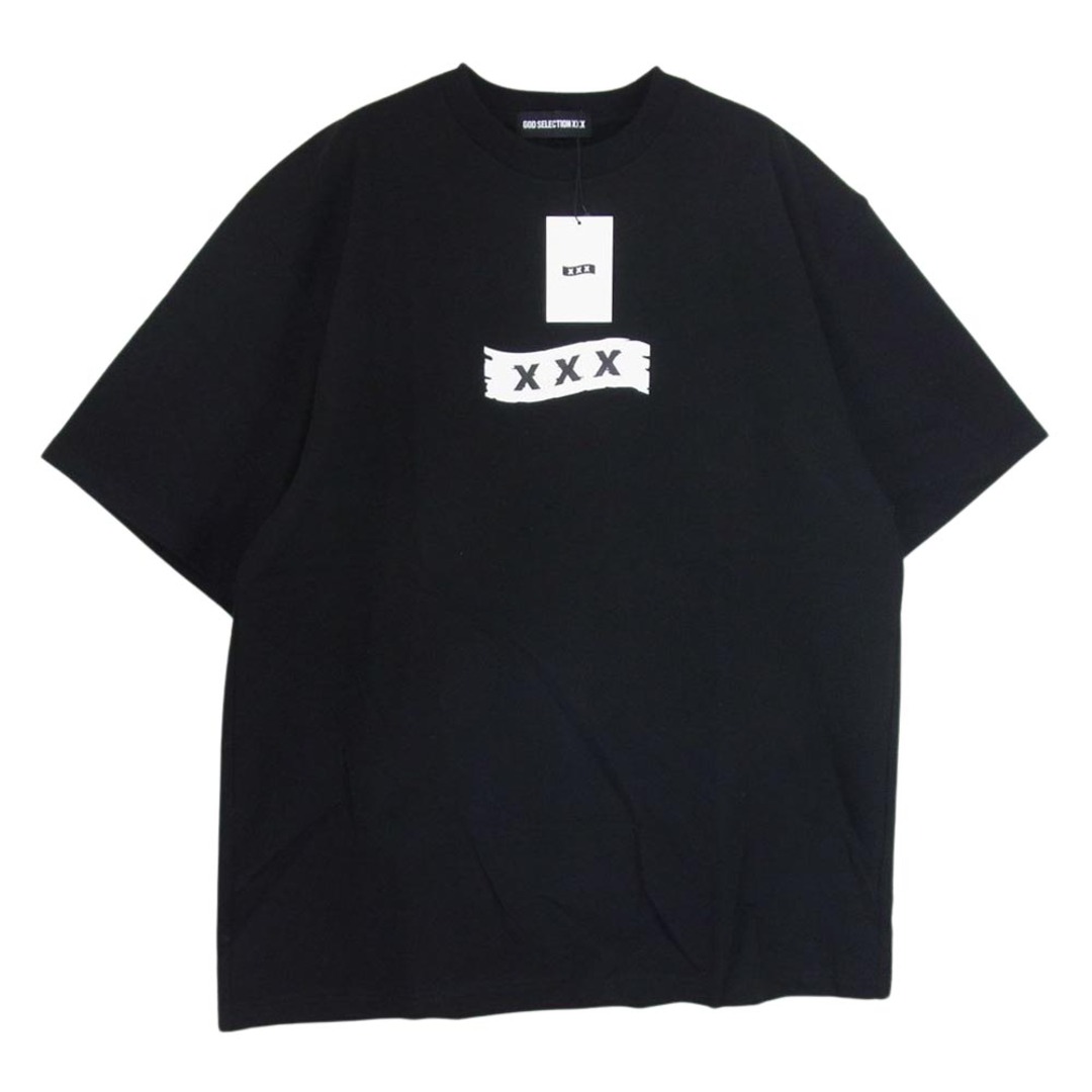 GOD SELECTION XXX Tシャツ 半袖 ブラック ボックスロゴ XL