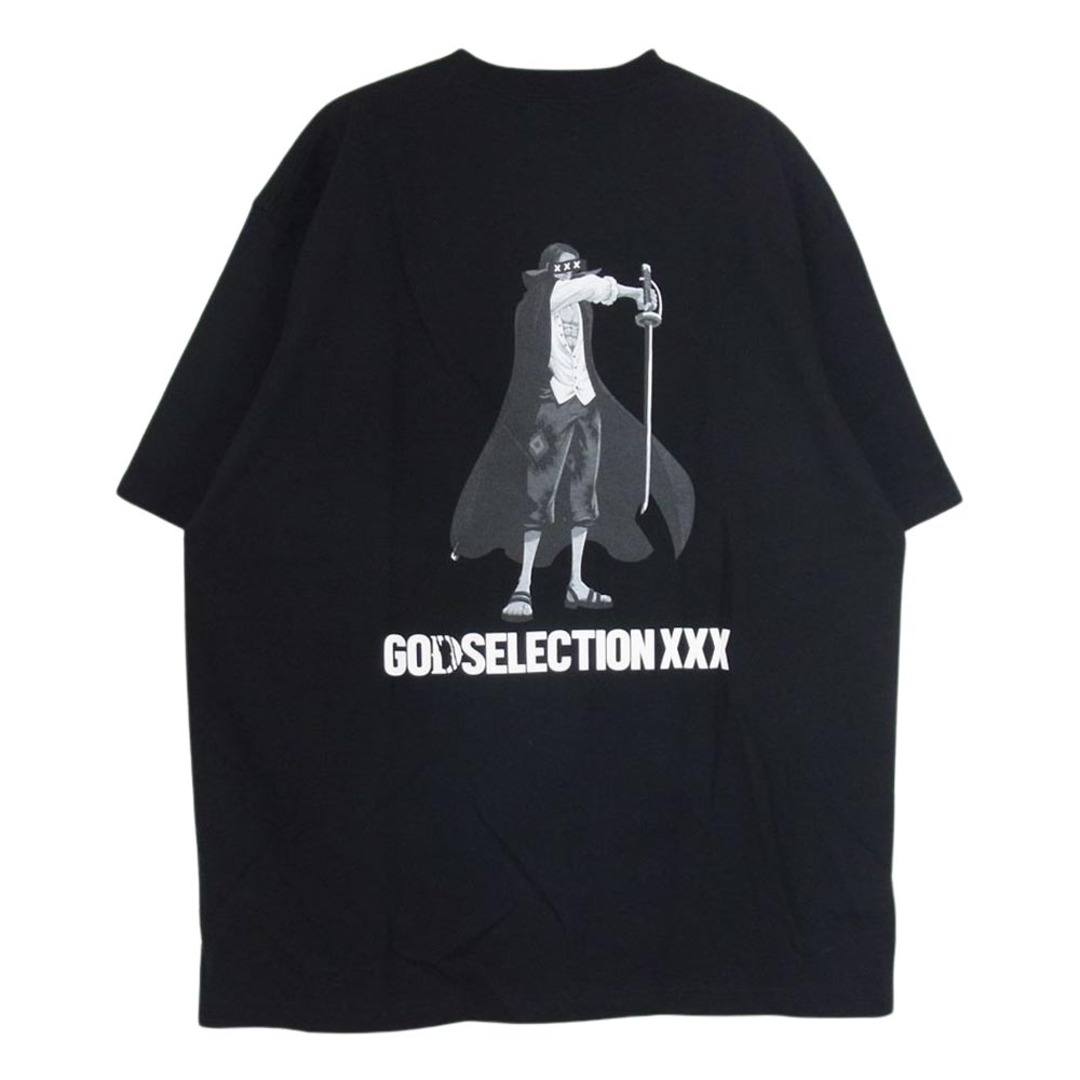 GOD SELECTION XXX ゴッドセレクション GX-S22-OPST-03 × ONE PIECE FILM RED ワンピース  フィルムレッド プリント Tシャツ ブラック系 XL【新古品】【未使用】【中古】