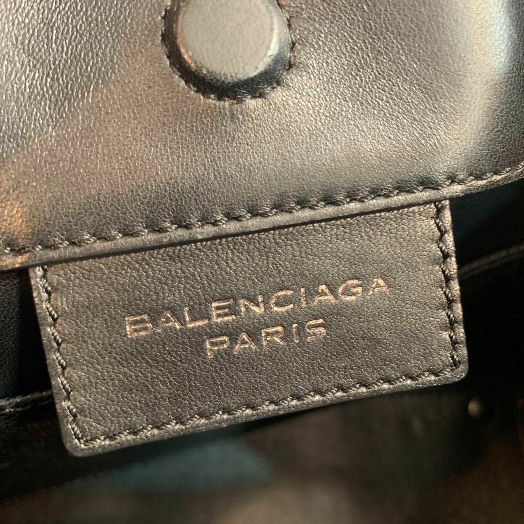 ☆美品☆BALENCIAGA ザ ペーパーミニ 2WAYバッグ 型押しレザー 黒