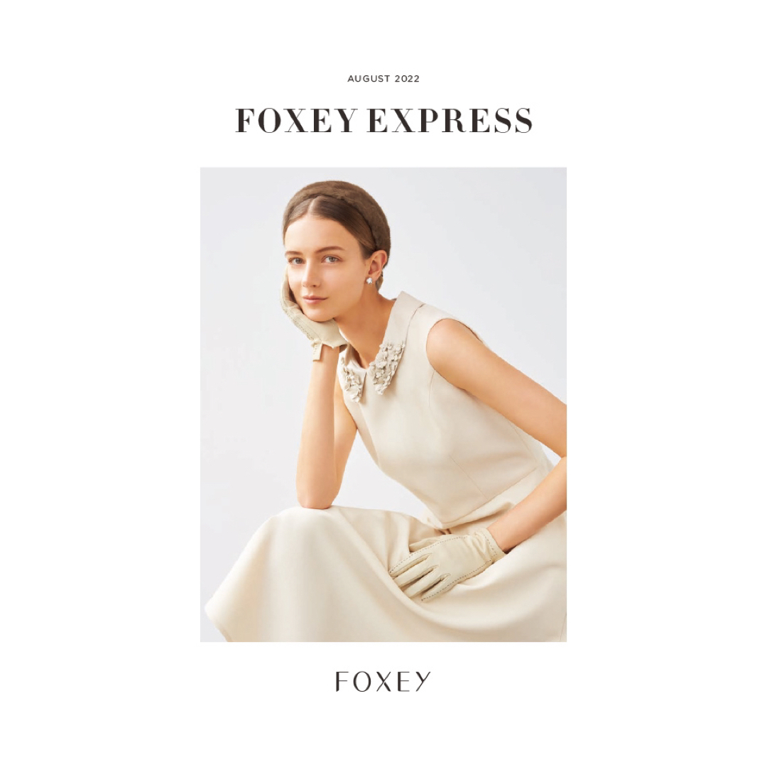 《定価9.3万 タグあり》FOXEY フォクシー ウール 膝丈 総柄ワンピース