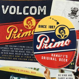 ボルコム(volcom)のVolcomコラボPrimoBEERプリモハワイ限定激レアBIGステッカー１点物(その他)