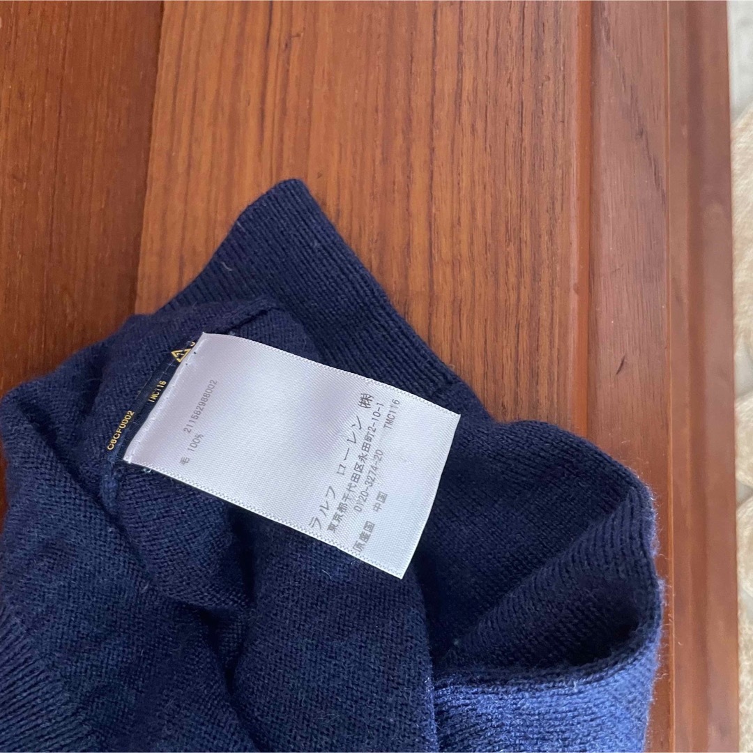 POLO RALPH LAUREN ネイビー ロゴ刺繍 長袖 ニット ゴルフ POLO RALPH LAUREN ネイビー ロゴ刺繍 長袖 ニット ゴルフ