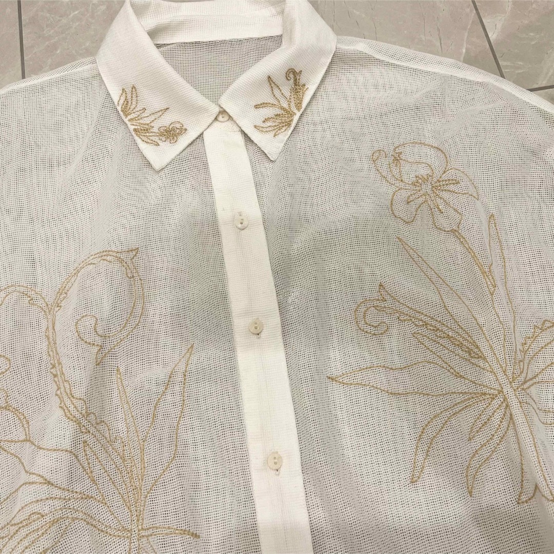 SeaRoomlynn - searoomlynn コットンネット embroideryシャツの通販 by