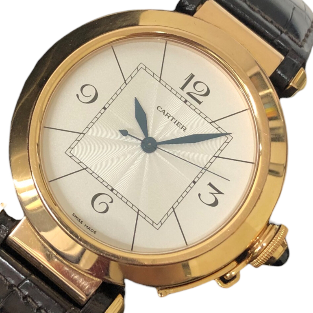 カルティエ Cartier パシャ42 W3019351 シルバー K18ピンクゴールド メンズ 腕時計