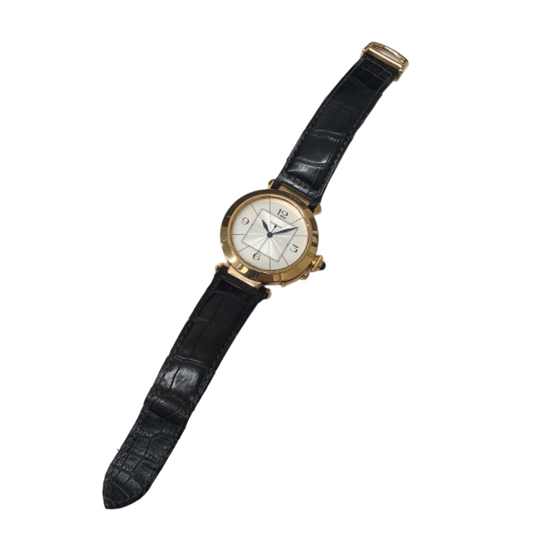 カルティエ Cartier パシャ42 W3019351 シルバー K18ピンクゴールド メンズ 腕時計