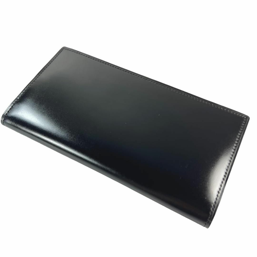 【新品◆ALDEN代理店】KTルイストン シェルコードバン 長財布 黒 束入れ2