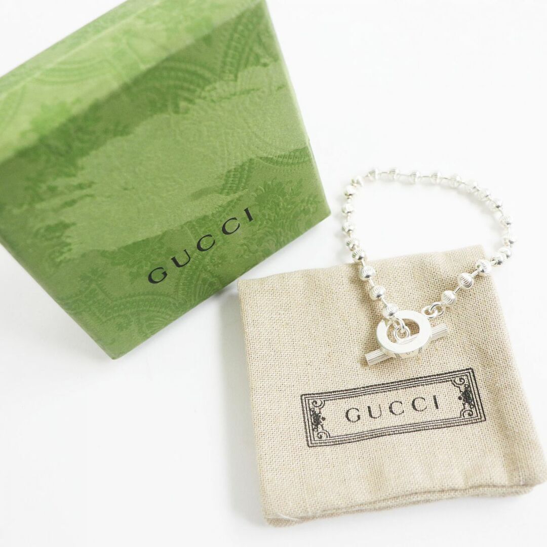 Gucci - 極美品□GUCCI/グッチ 602707 Ag925 ボールチェーン トグル