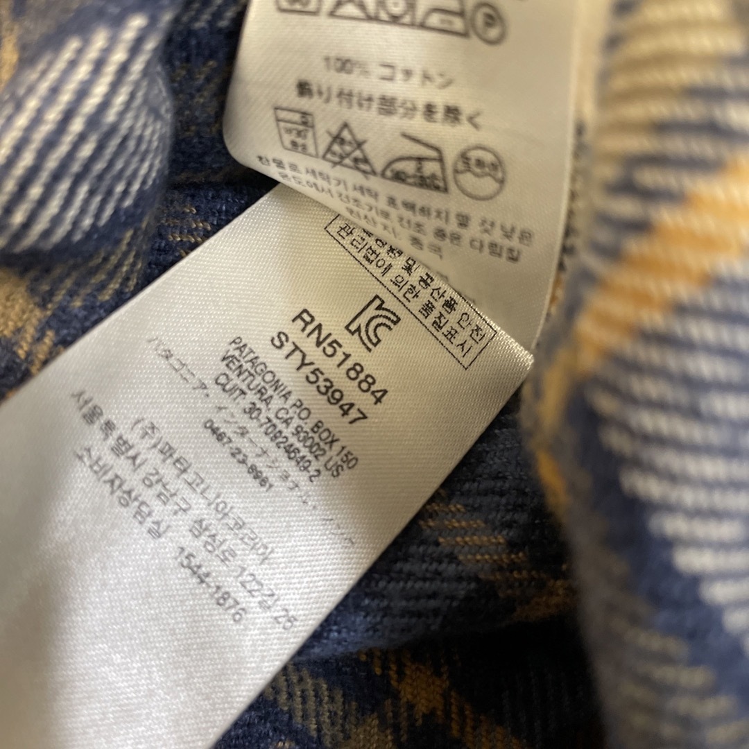 パタゴニア 長袖シャツ チェック ネルシャツ STY53947 Mサイズ