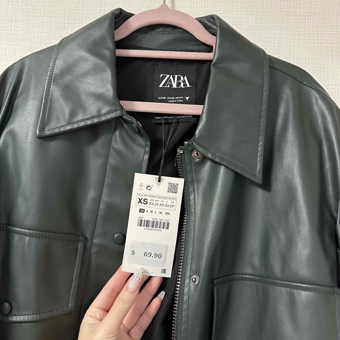 ZARA - ZARA レザージャケット 新品未使用の通販 by coco's shop｜ザラ