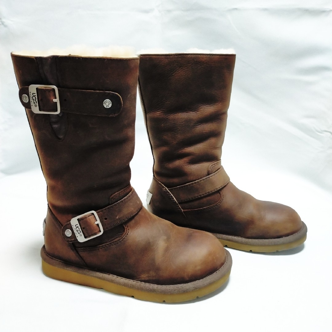 UGG レザーエンジニアブーツ　22cm