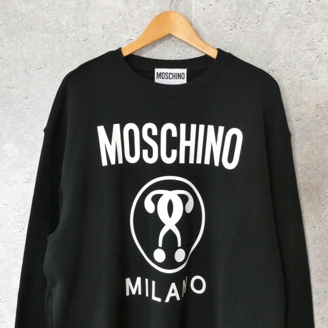 MOSCHINO - 極美品 MOSCHINO ロゴプリント クルーネック スウェット