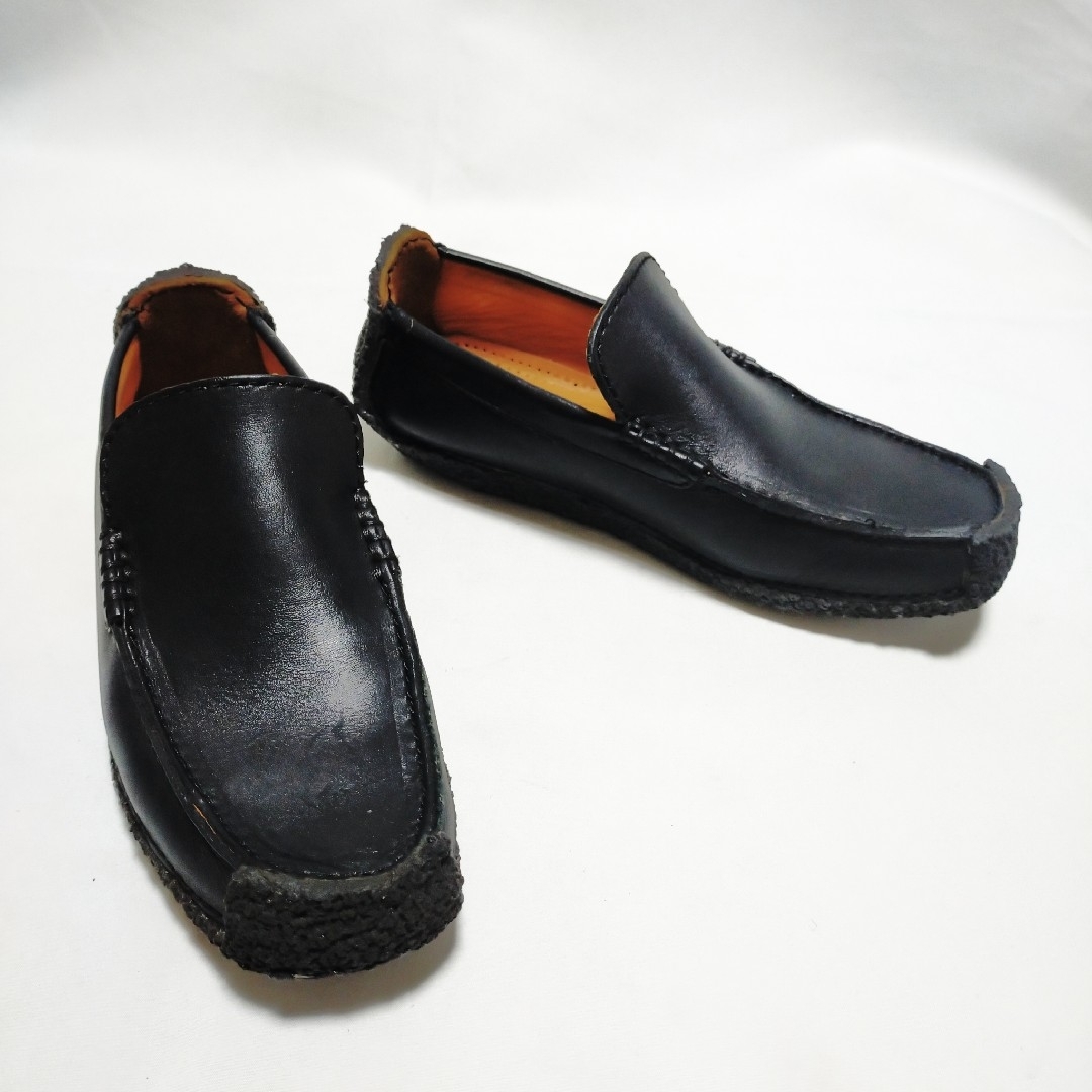 【極美品！希少！】Clarks ワラビー ナタリー　ブラックレザー スリッポン