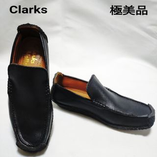 【極美品！希少！】Clarks ワラビー ナタリー　ブラックレザー スリッポン