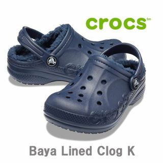 クロックス(crocs)の新品 18cm ★ crocs クロックス バヤ ラインド クロッグ ボア付(サンダル)