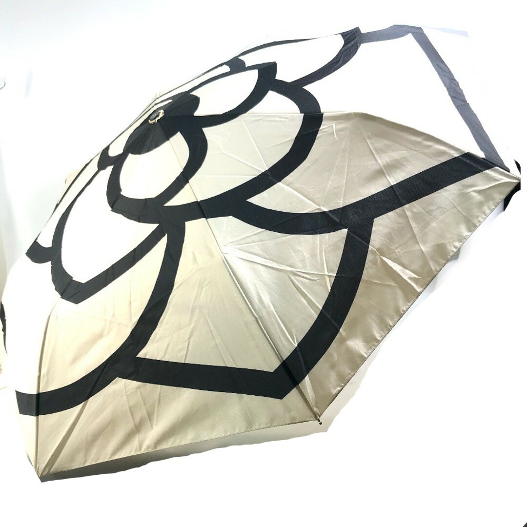 シャネル CHANEL ワンタッチ 折り畳み カメリア ココマーク アンブレラ