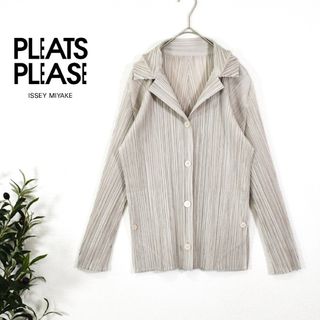 ☆PLEATS PLEASE イッセイミヤケ☆プリーツジャケット サイズ3 ...