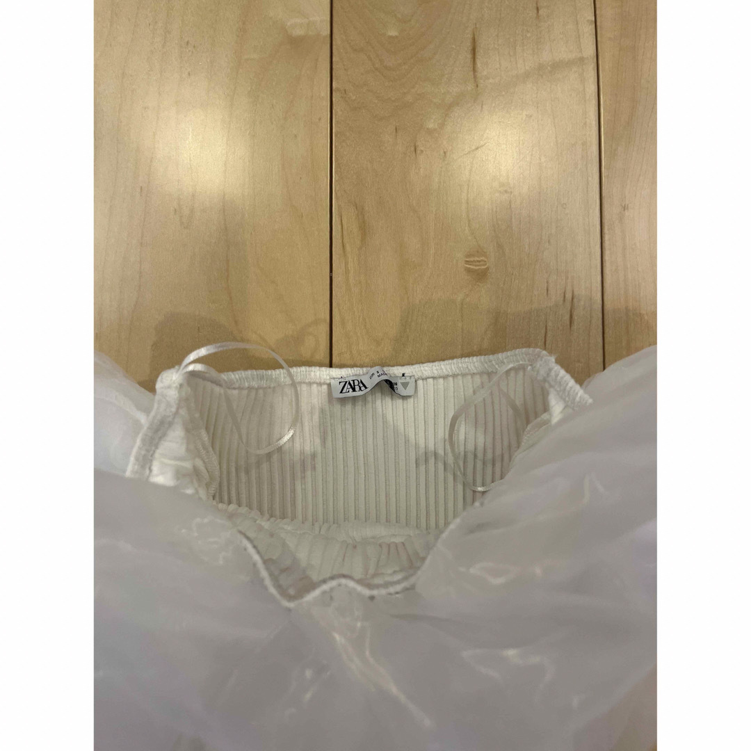 専用 vintage zara frill body suits wh レディースのトップス(ベアトップ/チューブトップ)の商品写真